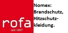 Rofa Bekleidung Nomex, Flamm und Hitzeschutz