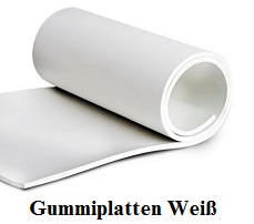 Gummiplatten Wei Lebensmitteltauglich NR/SBR