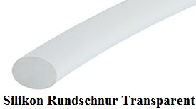 Silikon Rundschnur Transparent