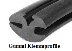 Gummi Klemmprofile