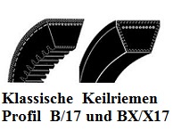 Keilriemen Profil B/17