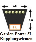 Keilriemen 3L 3/8 Zoll