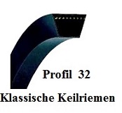 Keilriemen Profil D/32