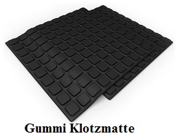 Gummi Klotzmatte NR