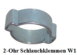 2-Ohr Schlauchklemmen