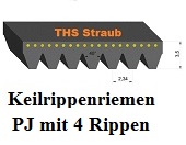Keilrippenriemen PJ mit 4 Rippen