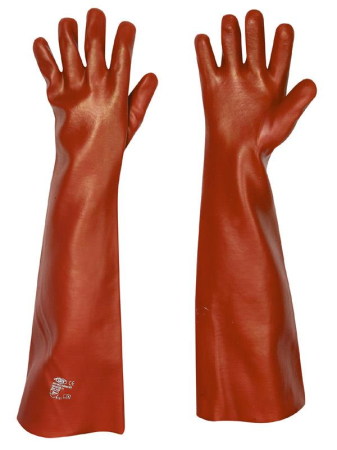 Handschuhe Vinyl Rot Memphis 60 cm lang