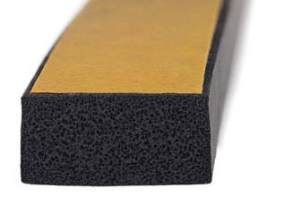 Moosgummi-Profil 5 x 20 mm selbstkl. (VE 50 m)