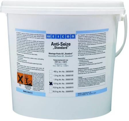 WEICON Anti-Seize Montagepaste AS 10000 (10 kg)