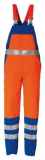 Rofa-Latzhose DUO-Color orange/blau Gr. 114