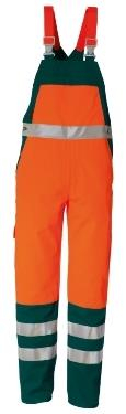 Rofa-Latzhose DUO-Color orange/grn Gr. 60-62