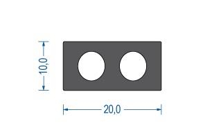 Moosgummi Zargenprofil schwarz (50 m)