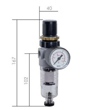 Mini-Filterregler G 1/8, 0,5 - 6 bar