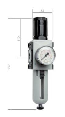 Filterregler Futura G 1/2 0,5 - 10 bar
