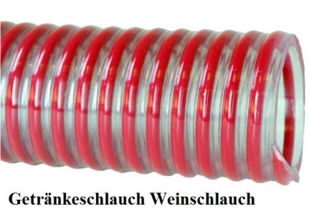 Getrnkeschlauch 50 x 4,7 mm Rot-Wei (50 m)