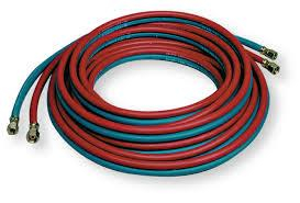 Zwillingsschlauch 6x5/9x3,5 Blau/Rot armiert (Roll