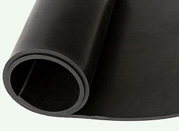 Gummiplatte 2 mm NR/SBR 1,2 m breit (Rolle)