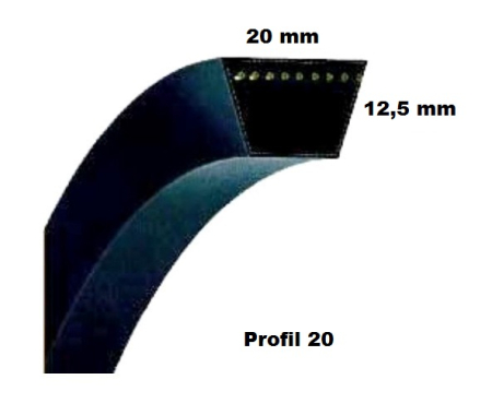 Keilriemen 20 x 1200 Li
