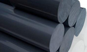 PVC Rundstab 70 mm  Schwarz