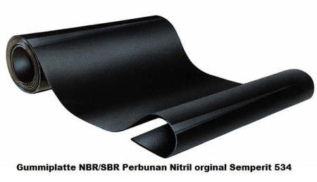 Gummiplatte NBR/SBR 3 mm Semperit 534 (Rolle)