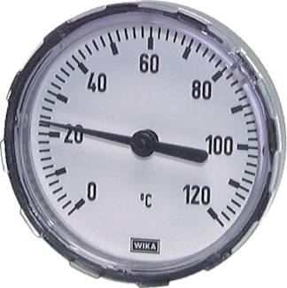 Bimetall-Thermometer waagerecht D 80 120C 40 mm