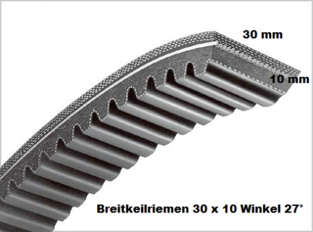 Breitkeilriemen 30x10x665 mm