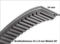 Breitkeilriemen 34x8x862 mm