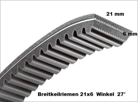 Breitkeilriemen 21x6x970 mm