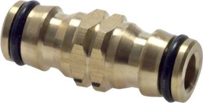 Doppelstecker Messing